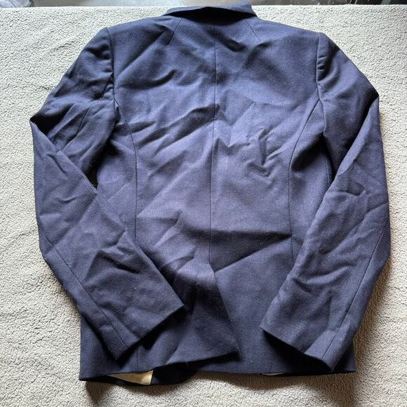 J Crew SchoolBoy Blazer Navy Blue Wool Gold Button Jacket Preppy SZ 0 - Picture 12 of 12